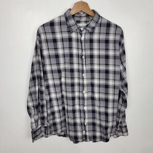 Frank & Eileen Paul Shirt Men's‎ M Cotton Plaid Button Front Shirt Casual READ!